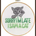Image of Permin Sorry Cat Cross Stitch Kit