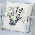 Image of Permin Butterflies Cushion Cross Stitch Kit