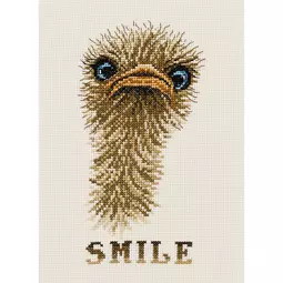 Permin Smiley Ostrich Cross Stitch Kit