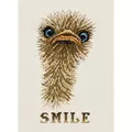 Image of Permin Smiley Ostrich Cross Stitch Kit