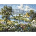 Image of Luca-S Enchanted Cottage Petit Point Tapestry Kit
