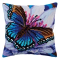 Image of Collection D'Art Turquoise Wings Cushion Cross Stitch Kit