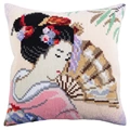 Image of Collection D'Art Beautiful Japanese Cushion Cross Stitch Kit