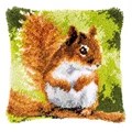 Image of Vervaco Squirrel Latch Hook Cushion Kit