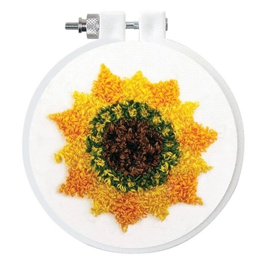Image 1 of Design Works Crafts Sunflower Punch Needle Kit