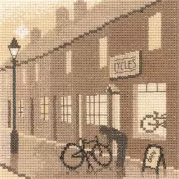 Heritage Bike Shop - Evenweave Cross Stitch Kit