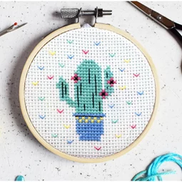 The Make Arcade Cute Cactus Cross Stitch Kit