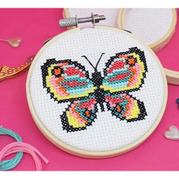 The Make Arcade Butterfly Cross Stitch Kit