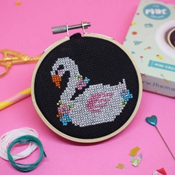 The Make Arcade Swan Cross Stitch Kit