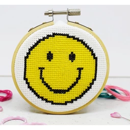 The Make Arcade Smiley Cross Stitch Kit