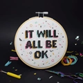Image of The Make Arcade It Will All Be OK Cross Stitch Kit