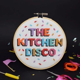 The Make Arcade The Kitchen Disco Cross Stitch