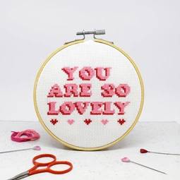 The Make Arcade You are So Lovely Cross Stitch Kit