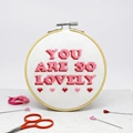 Image of The Make Arcade You are So Lovely Cross Stitch Kit