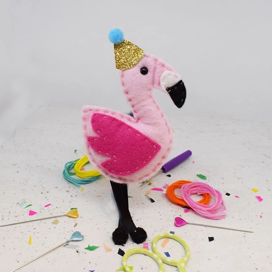 Image 1 of The Make Arcade Fernando Flamingo Craft Kit