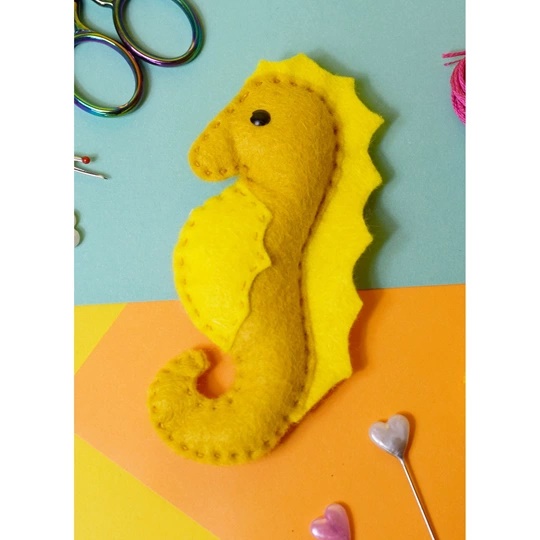 Image 1 of The Make Arcade Seahorse Craft Kit