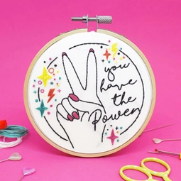 The Make Arcade You Have the Power! Embroidery Kit