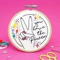 Image of The Make Arcade You Have the Power! Embroidery Kit