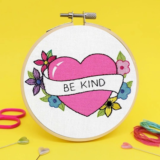 Image 1 of The Make Arcade Be Kind Embroidery Kit
