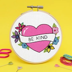 The Make Arcade Be Kind Embroidery Kit