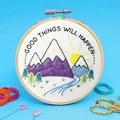 Image of The Make Arcade Good Things Will Happen Embroidery Kit