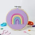 Image of The Make Arcade Pastel Rainbow Embroidery Kit