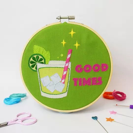 Image 1 of The Make Arcade Good Times Embroidery Kit