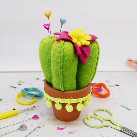 Image 1 of The Make Arcade Prickly Cactus Pin Cushion Craft Kit