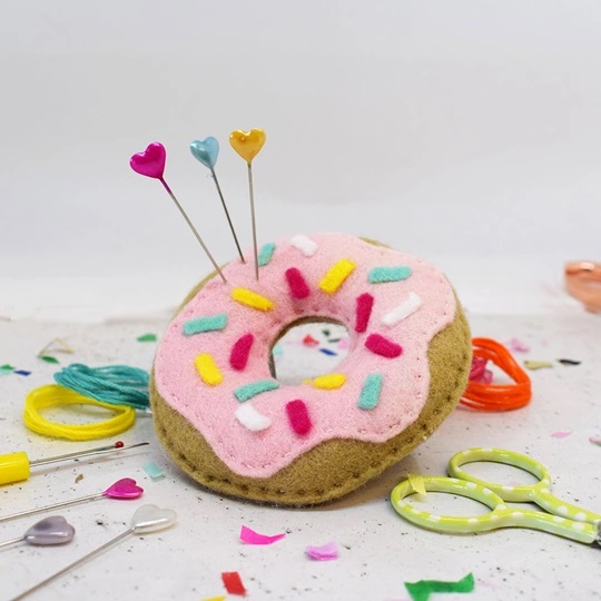 Image 1 of The Make Arcade Sweet Doughnut Pin Cushion Craft Kit