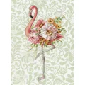 Image of Dimensions Floral Flamingo Cross Stitch Kit