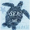 Image of Dimensions Sea Turtle Cross Stitch Kit