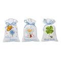 Image of Vervaco Wishes Gift Bags - Set of 3 Cross Stitch Kit
