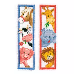 Vervaco Animals Bookmarks Set of 2 Cross Stitch Kit