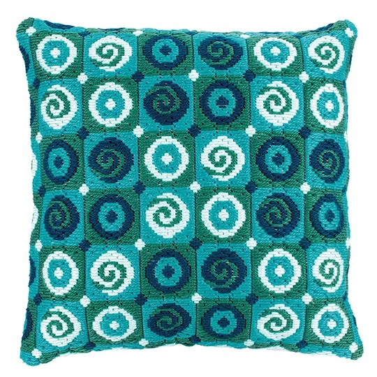 Image 1 of Vervaco Swirls Cushion Long Stitch Kit