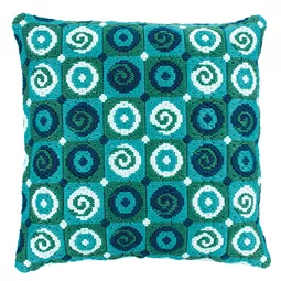 Vervaco Swirls Cushion Long Stitch Kit
