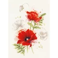 Image of Lanarte Poppies Cross Stitch Kit