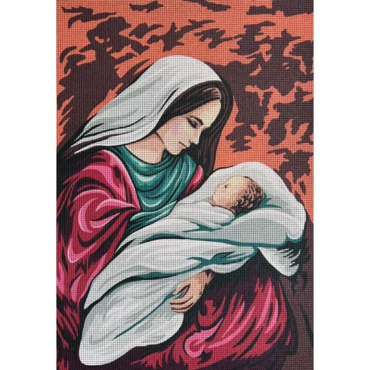 Image 1 of Gobelin-L Mother and Baby Tapestry Canvas