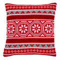 Image of Vervaco Christmas Crystal Motif Cushion Cross Stitch Kit