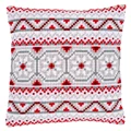 Image of Vervaco Norweigan Motif Cushion Christmas Cross Stitch Kit