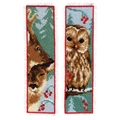 Image of Vervaco Owl and Deer Bookmark Set of 2 Christmas Cross Stitch Kit