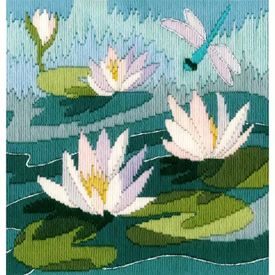 Image 1 of Derwentwater Designs Water Lilies Long Stitch Kit