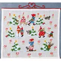 Image of Permin Winter Playtime Advent Christmas Cross Stitch Kit