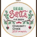 Image of Permin Dear Santa Christmas Cross Stitch Kit