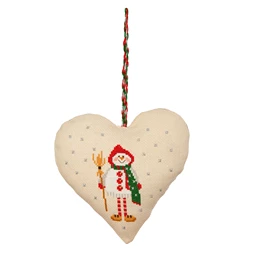 Anchor Snowman Heart Door Hanger Christmas Cross Stitch Kit