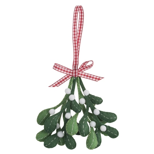 Image 1 of Trimits Mistletoe Felt Decoration Christmas Craft Kit