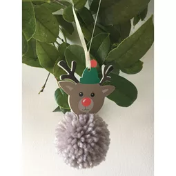 Trimits Reindeer Pom Pom Decoration Christmas Craft Kit