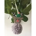 Image of Trimits Reindeer Pom Pom Decoration Christmas Craft Kit
