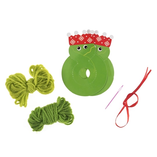 Image 2 of Trimits Sprout Pom Pom Decoration Christmas Craft Kit