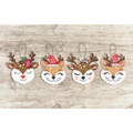 Image of Luca-S Foxes and Deer Ornaments Christmas Cross Stitch Kit