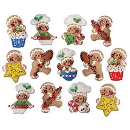 Design Works Crafts Gingerbread Chef Felt Ornaments Christmas Craft Kit